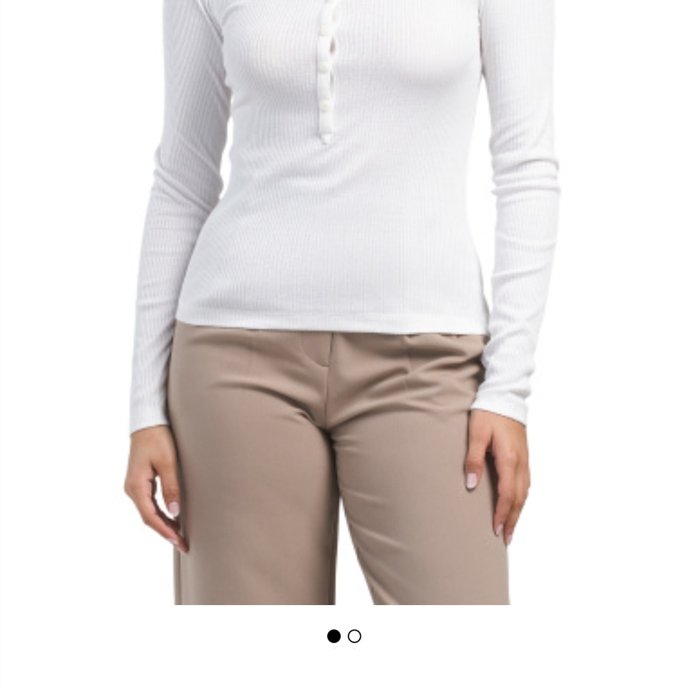 Rag & Bone White Fitted Button Down Shirt